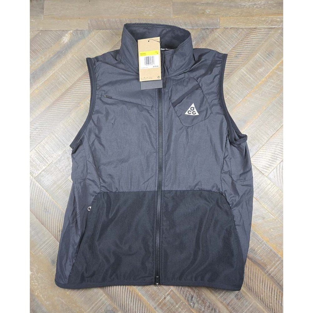 Nike ACG Womens Black Utility Mesh Pocket Vest DQ9770-010 Small NWT